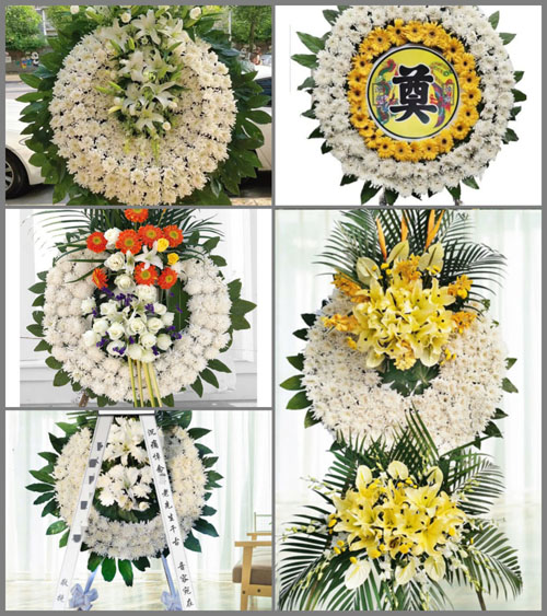 广东梅州市五华县周江镇龙堵村花圈速递