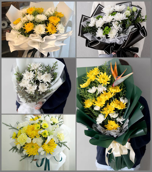 广东梅州市五华县周江镇龙堵村白事花束代送